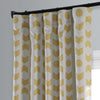 Badges Gold Room Darkening Curtain - HalfPriceDrapes.com