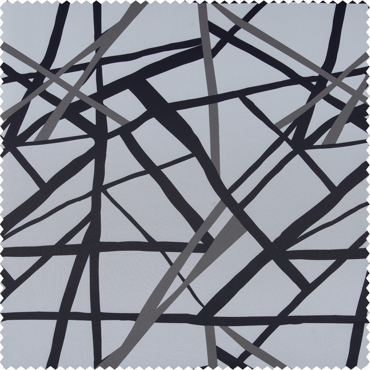 Gridlock Black Steel Swatch - HalfPriceDrapes.com