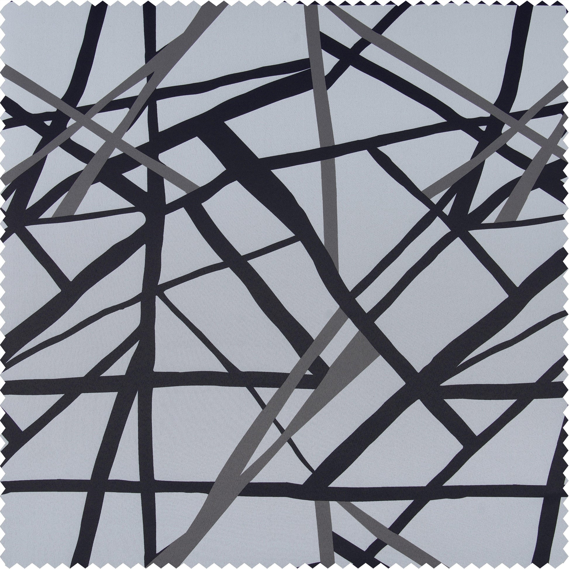 Gridlock Black Steel Swatch - HalfPriceDrapes.com