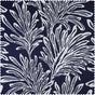 Flora Navy Floral Room Darkening Curtain