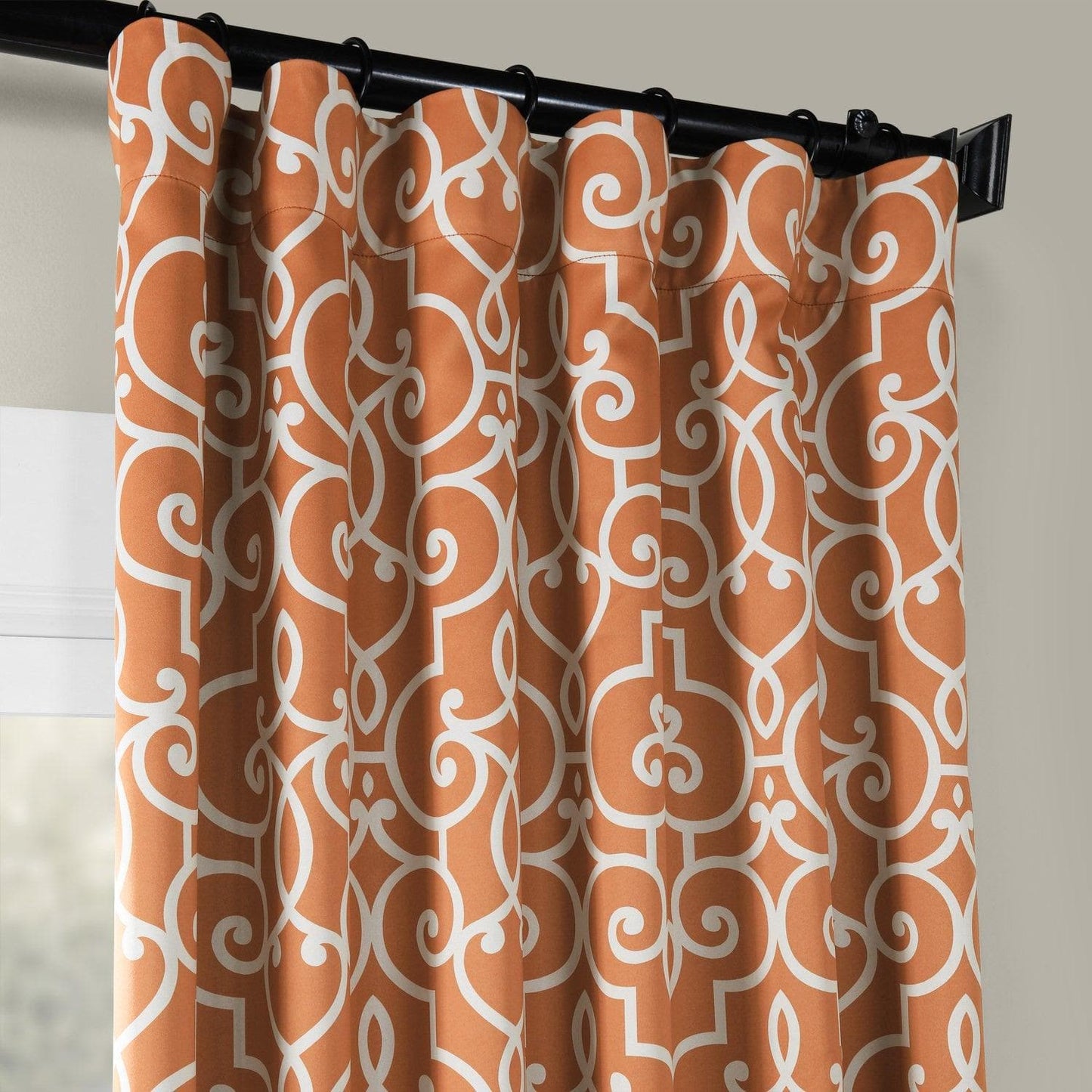 Nouveau Rust Room Darkening Curtain - HalfPriceDrapes.com