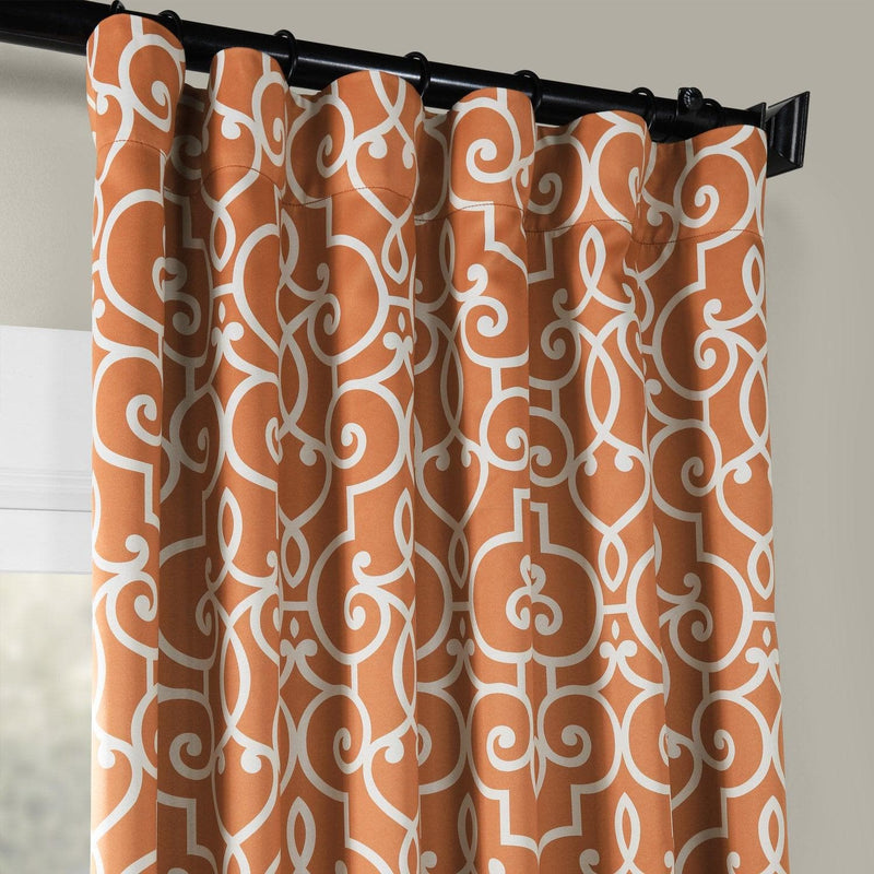Nouveau Rust Room Darkening Curtain - HalfPriceDrapes.com