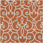 Nouveau Rust Geometric Room Darkening Curtain