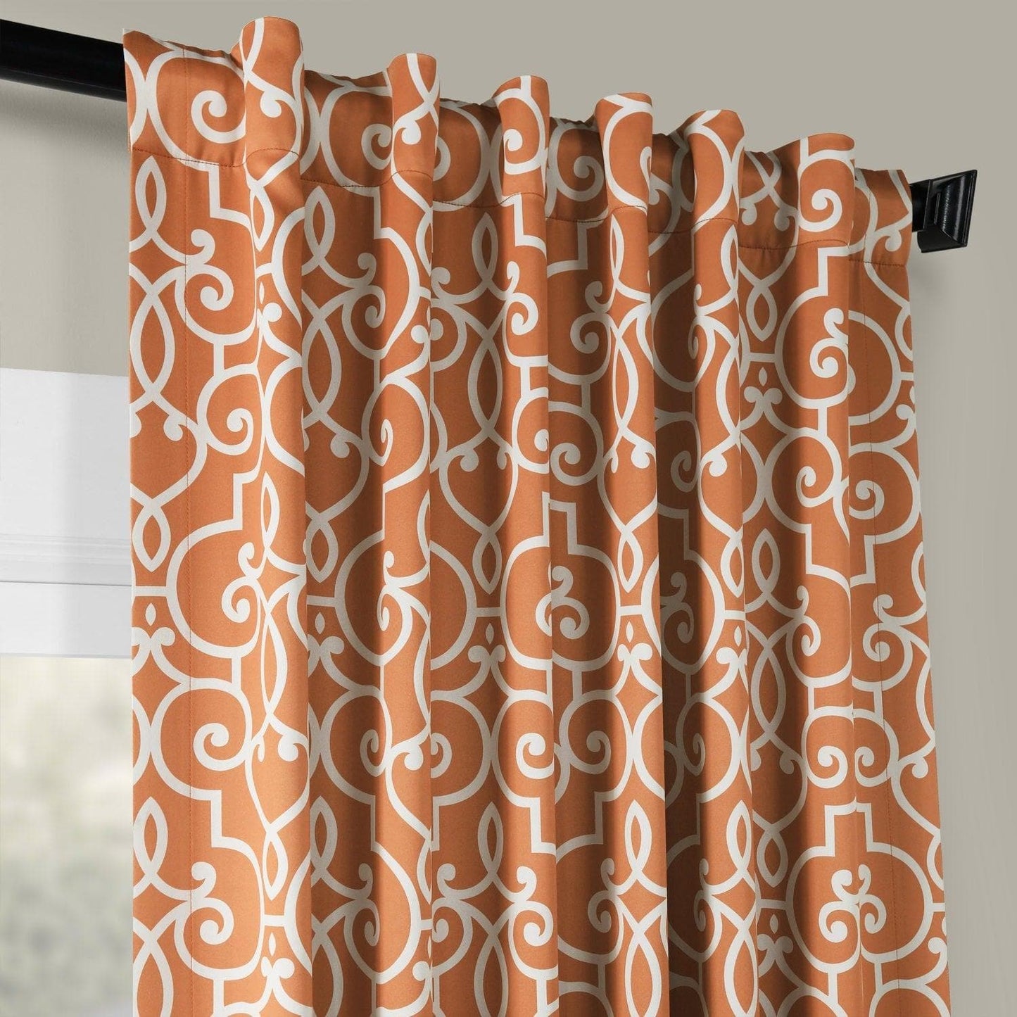 Nouveau Rust Room Darkening Curtain