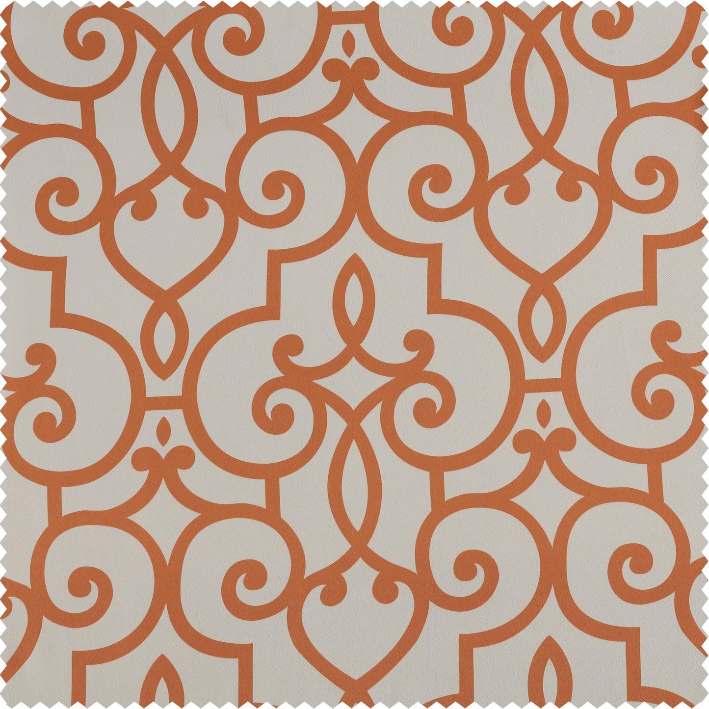 Nouveau Cream Printed Polyester Swatch - HalfPriceDrapes.com