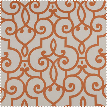 Nouveau Cream Printed Polyester Swatch - HalfPriceDrapes.com