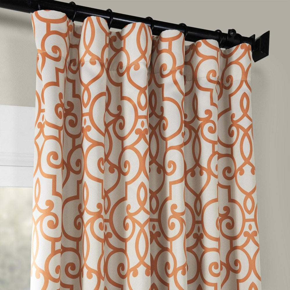 Nouveau Cream Room Darkening Curtain