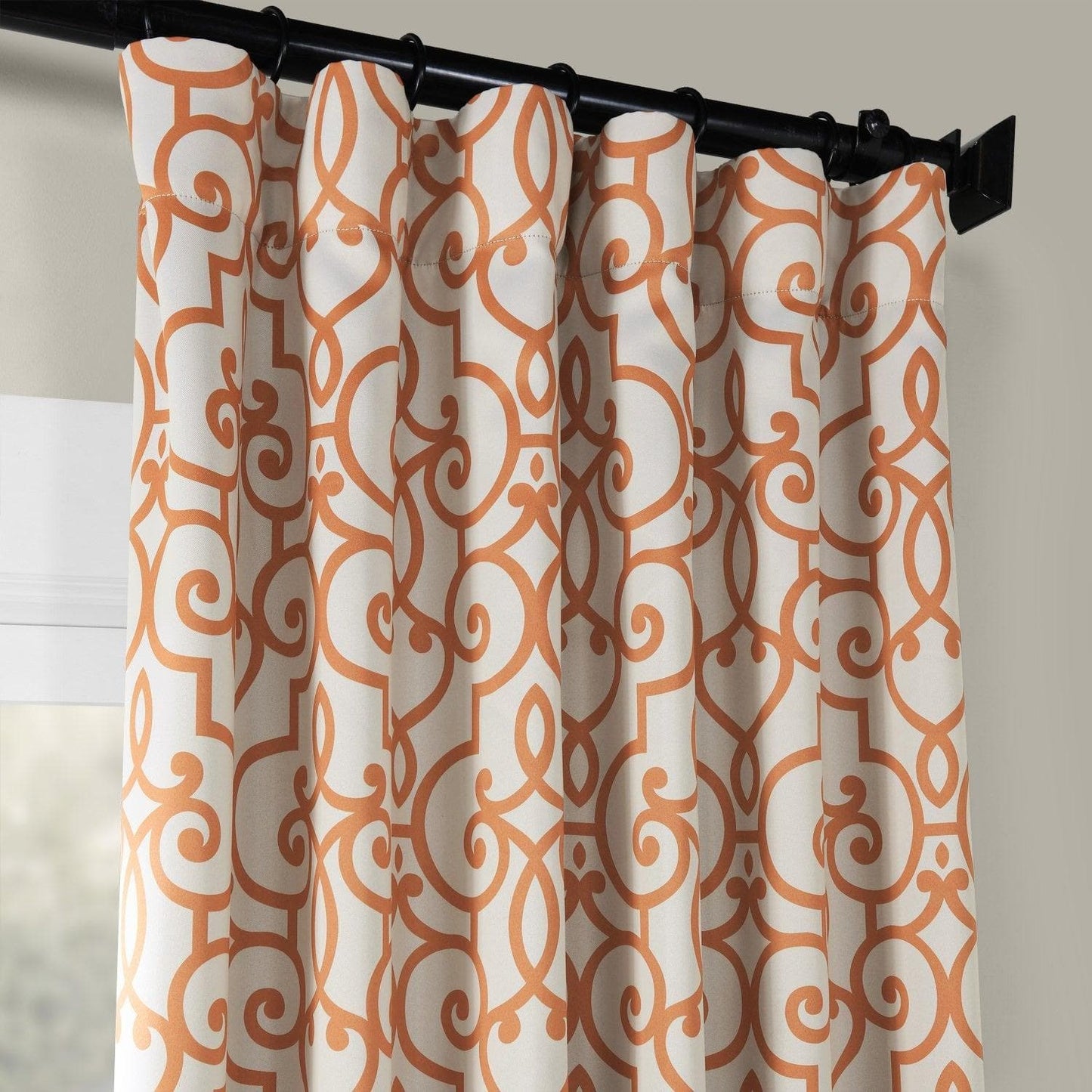 Nouveau Cream Room Darkening Curtain