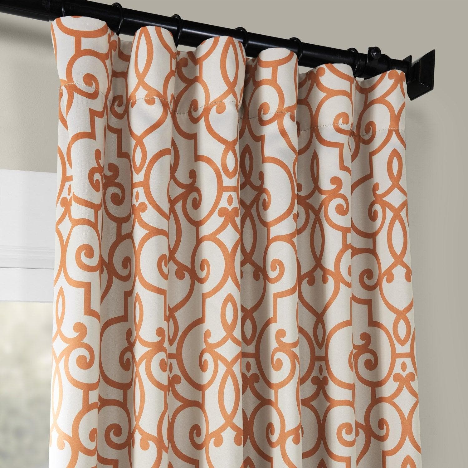 Nouveau Cream Room Darkening Curtain