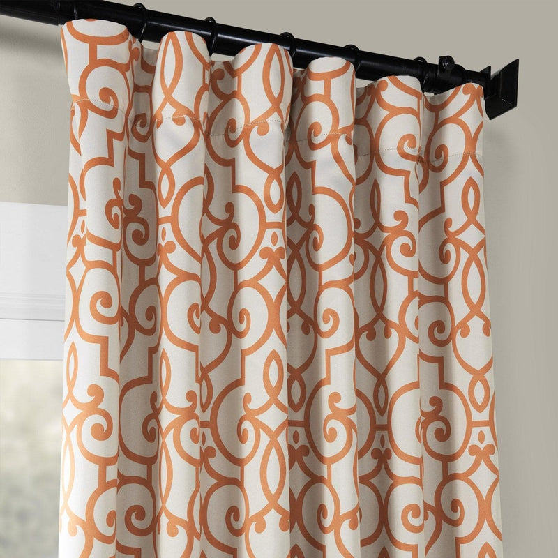 Nouveau Cream Room Darkening Curtain