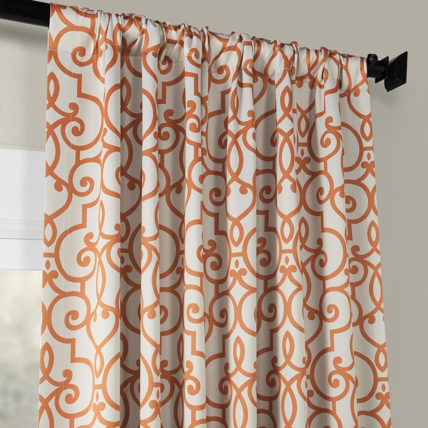 Nouveau Cream Room Darkening Curtain