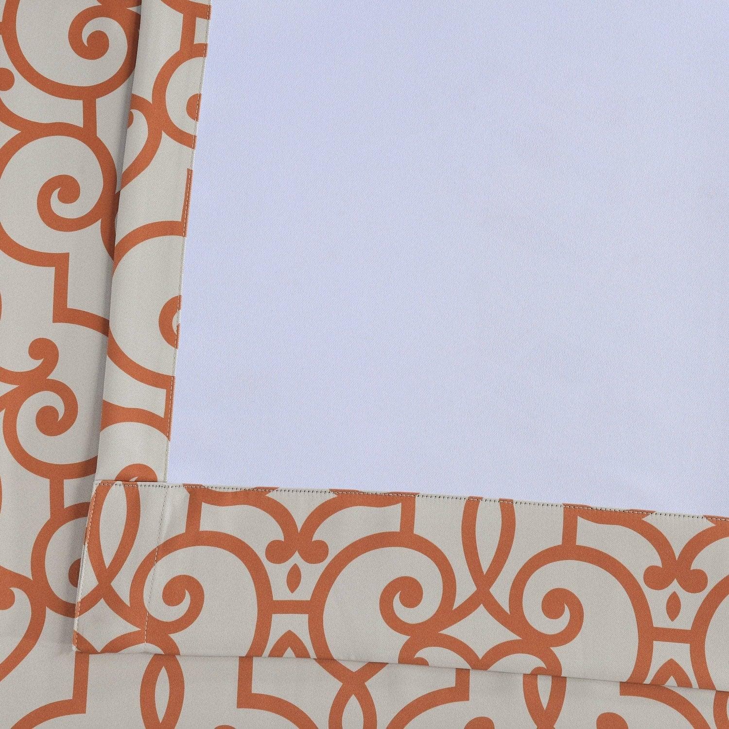 Nouveau Cream Room Darkening Curtain