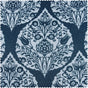 Woodcut Navy Damask Swatch
