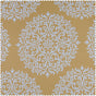 Meridian Gold Damask Room Darkening Curtain