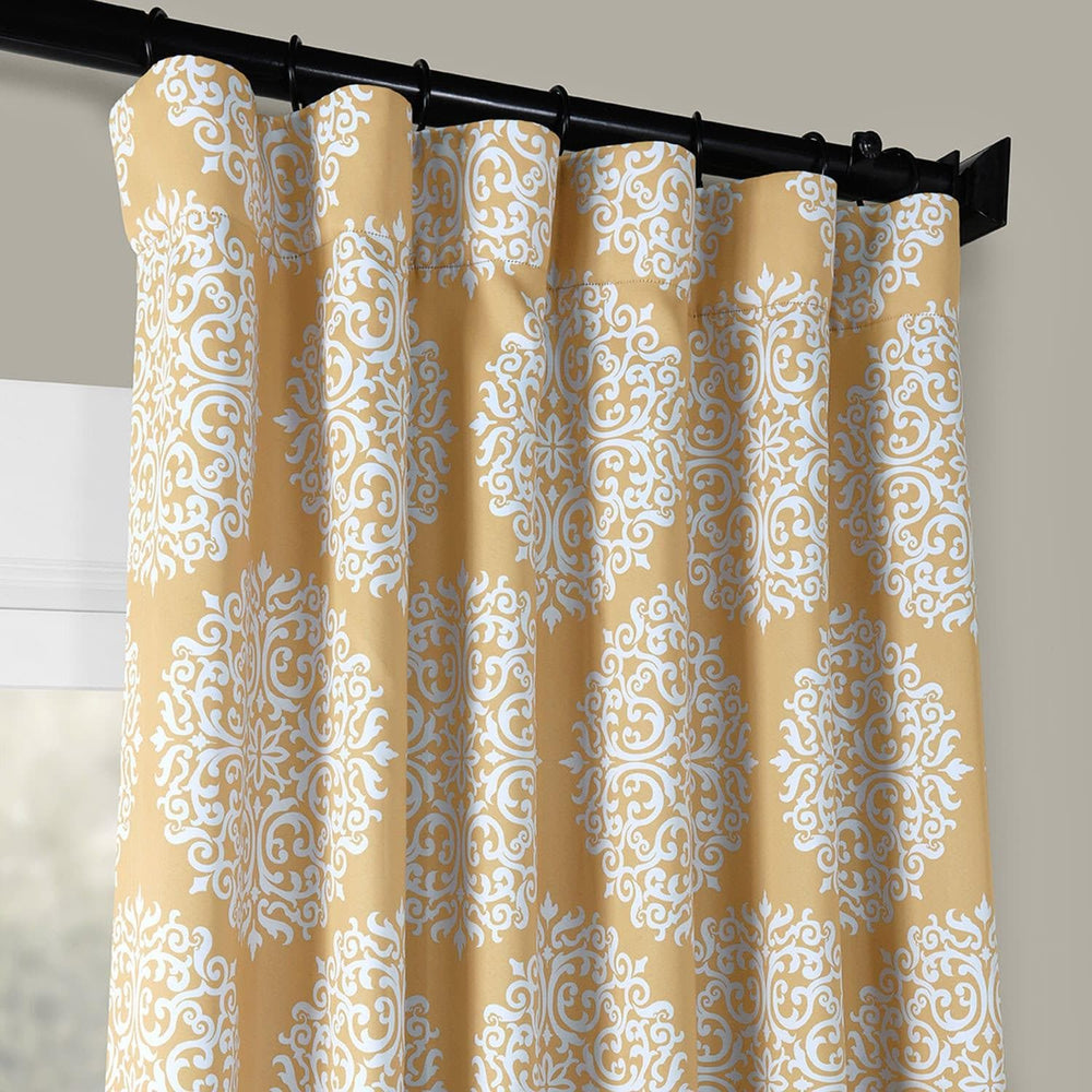 Meridian Gold Room Darkening Curtain