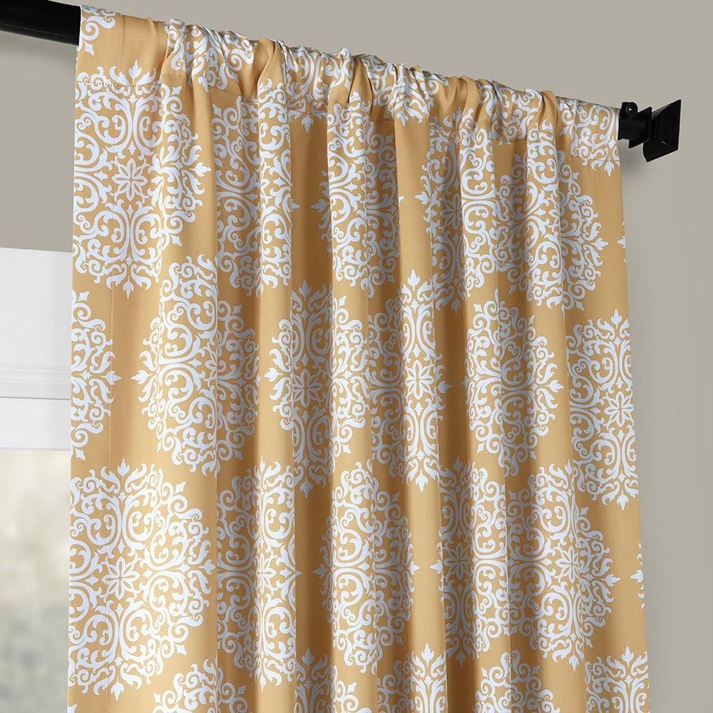 Meridian Gold Room Darkening Curtain