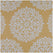 Meridian Gold Damask Room Darkening Curtain