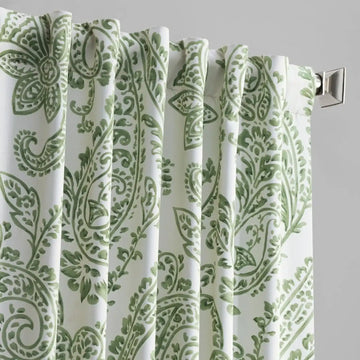 Tea Time Green Room Darkening Curtain