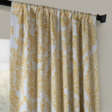 Team Time Yellow Room Darkening Curtain