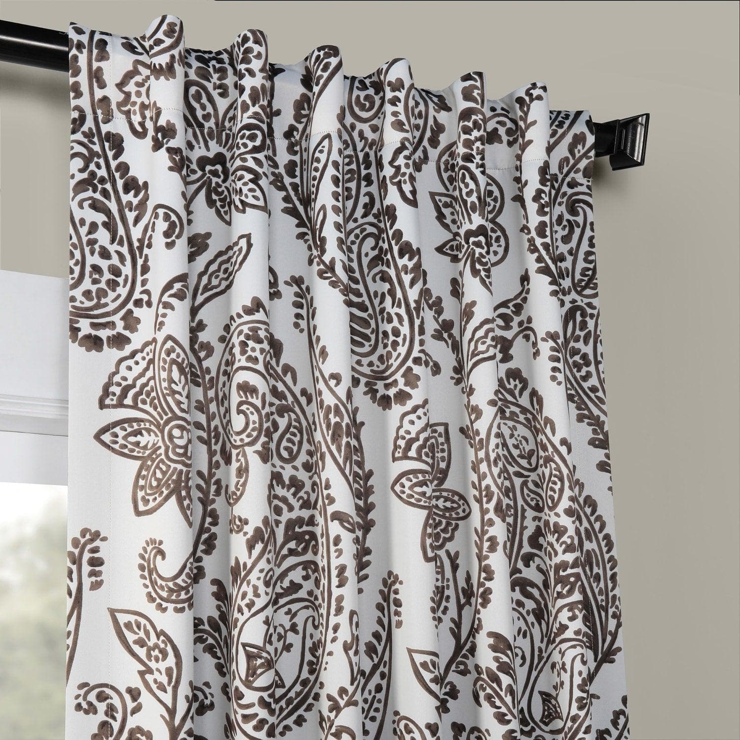 Tea Time Copper Brown Room Darkening Curtain