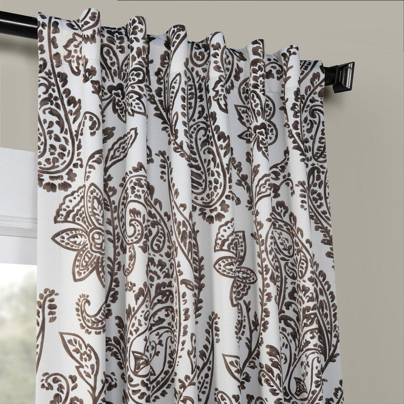 Tea Time Copper Brown Room Darkening Curtain