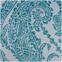 Tea Time Teal Floral Room Darkening Curtain