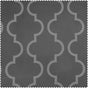 Seville Grey & Silver Geometric Room Darkening Curtain