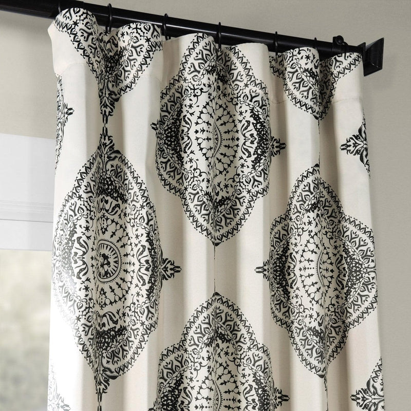 Henna Black Room Darkening Curtain - HalfPriceDrapes.com