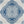 Henna Blue Emblem Room Darkening Curtain