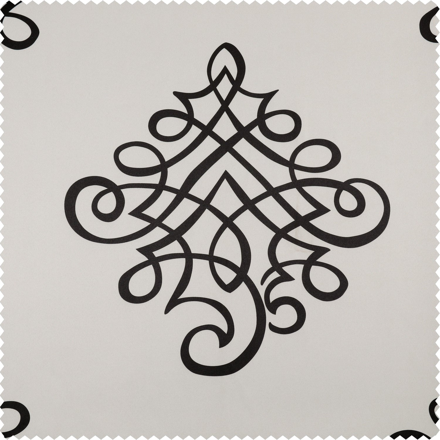 Tugra Printed Polyester Swatch - HalfPriceDrapes.com