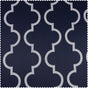 Seville Navy Geometric Room Darkening Curtain