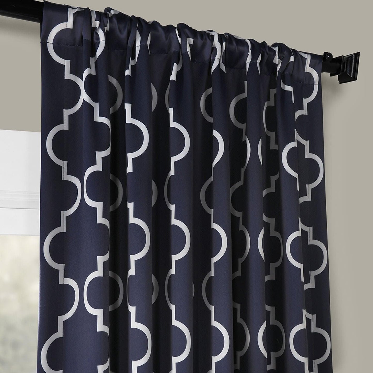 Seville Navy Room Darkening Curtain