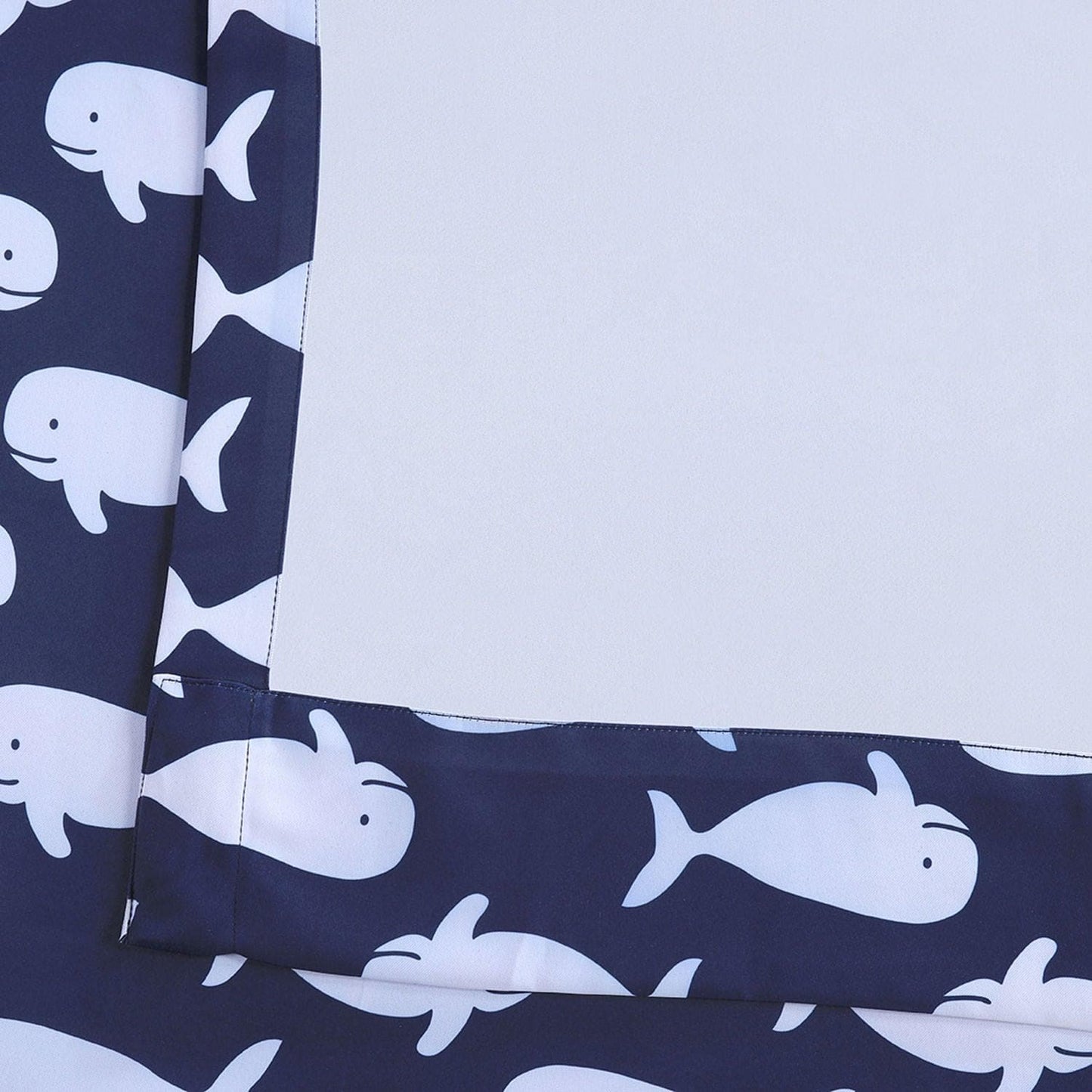 Migaloo Navy Room Darkening Curtain