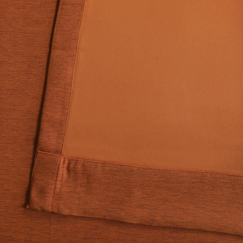 Persimmon Grommet Textured Bellino Room Darkening Curtain