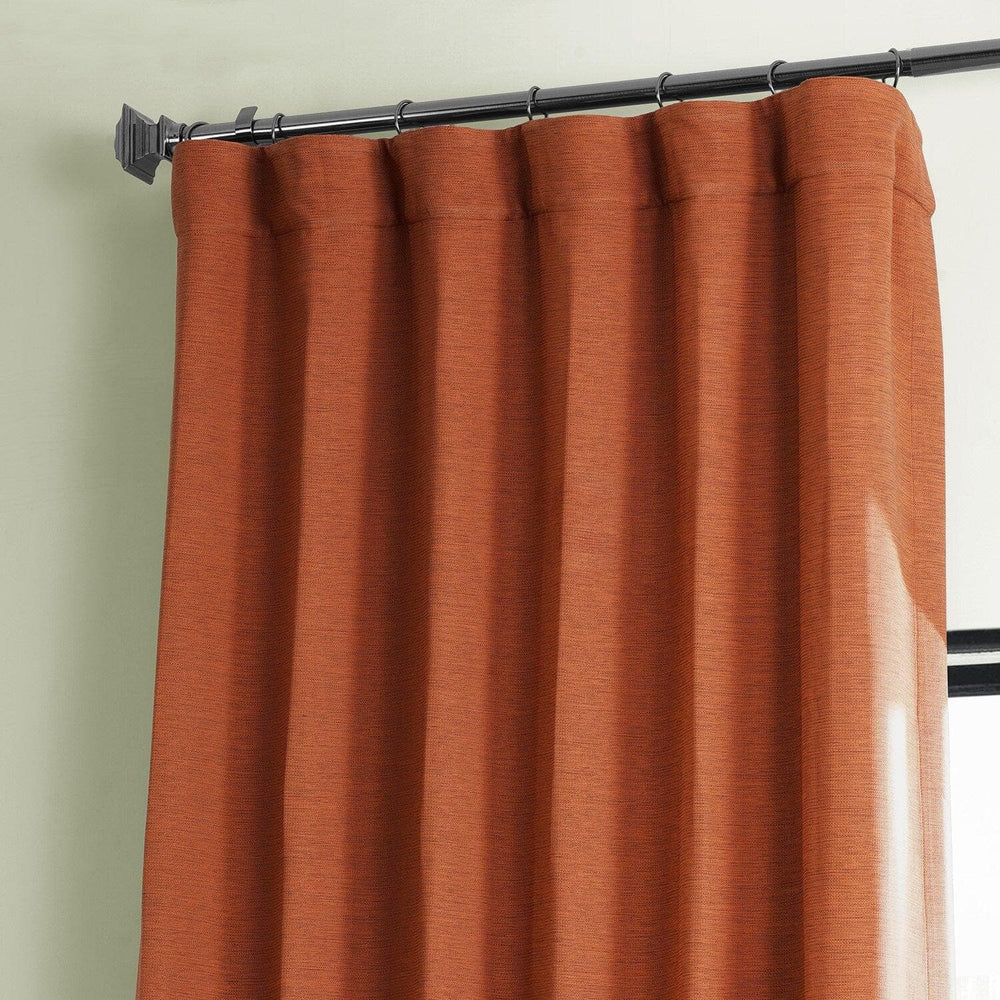 Persimmon Textured Bellino Room Darkening Curtain
