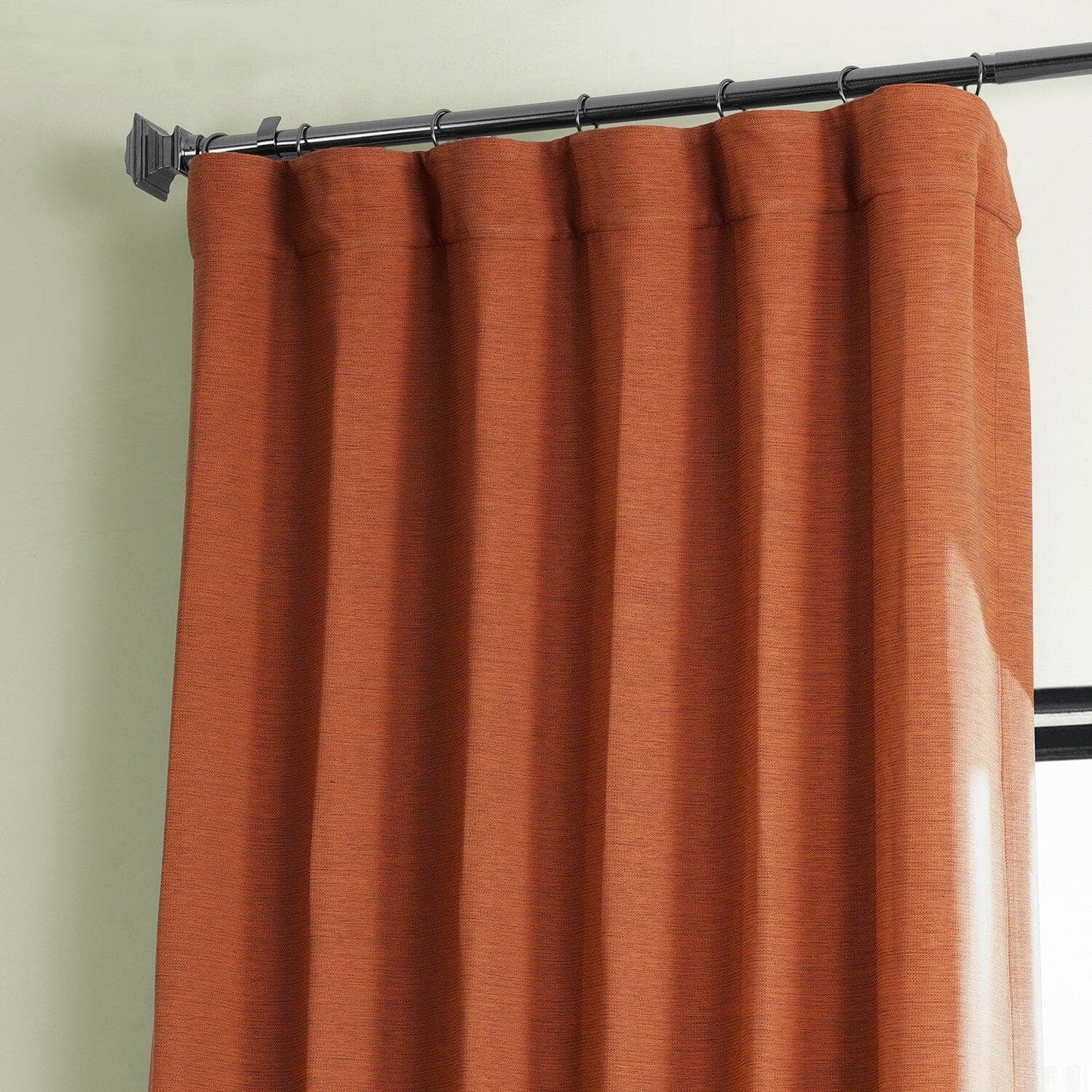 Persimmon Textured Bellino Room Darkening Curtain