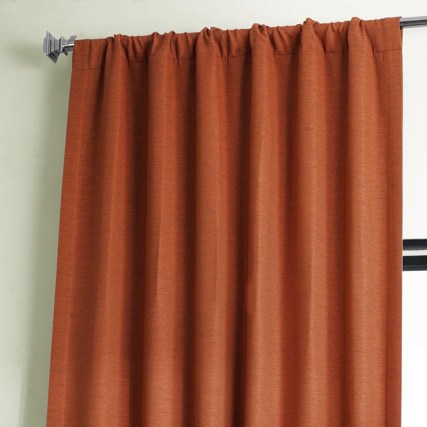 Persimmon Textured Bellino Room Darkening Curtain
