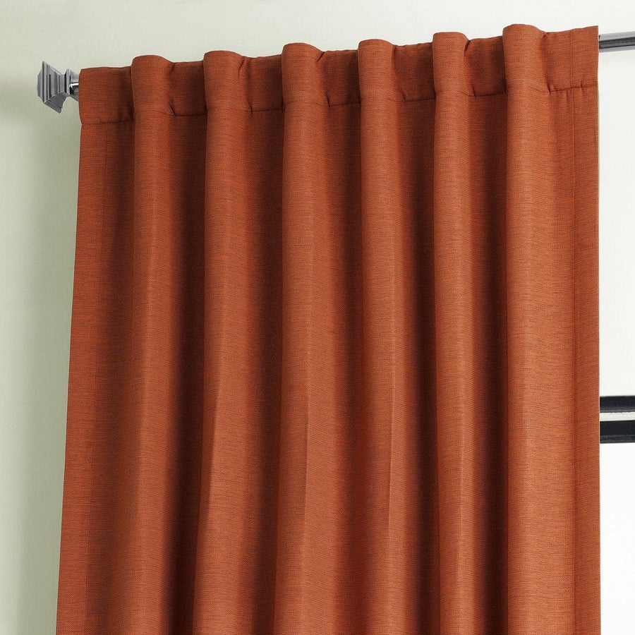Persimmon Textured Bellino Room Darkening Curtain