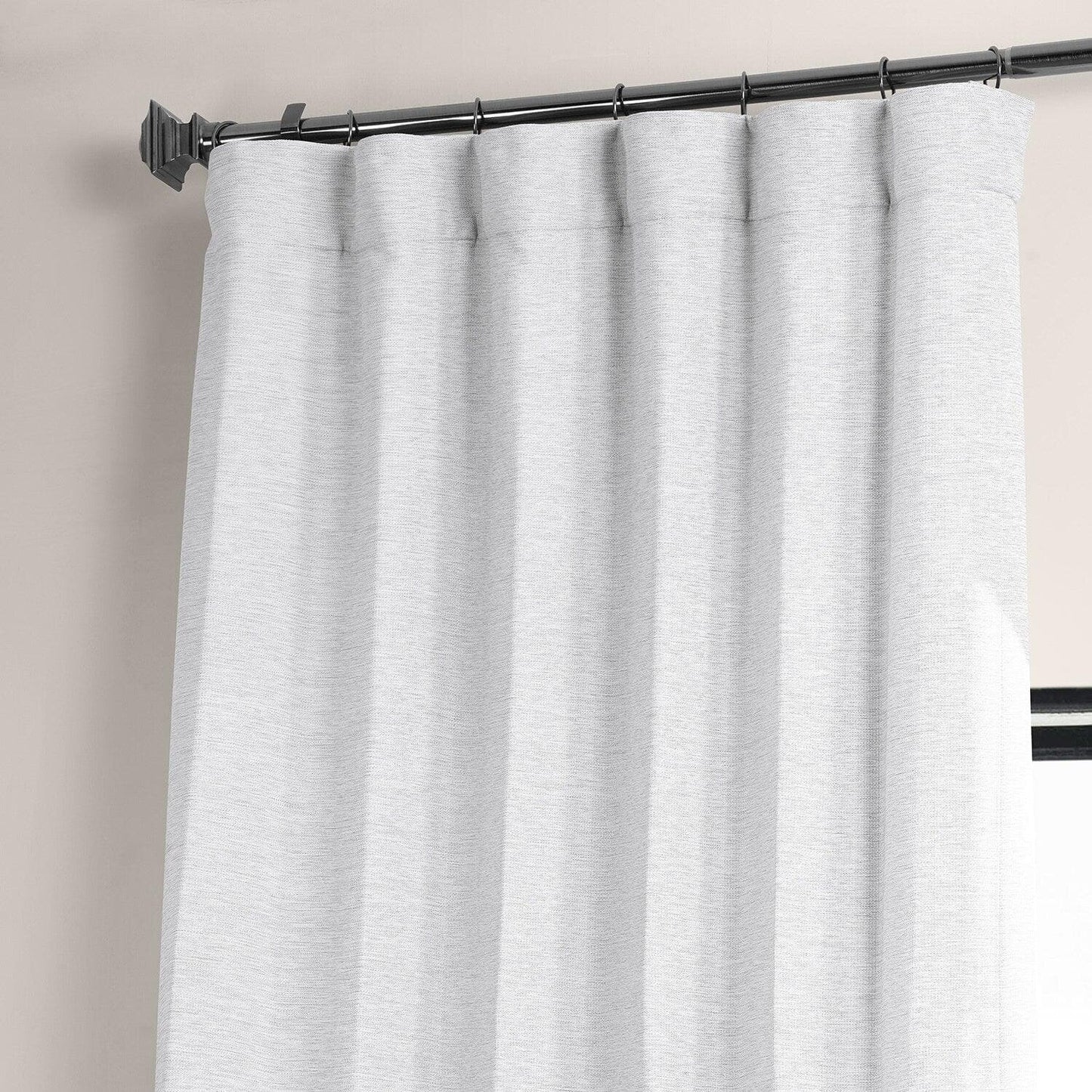Chalk Off-White Textured Bellino Room Darkening Curtain
