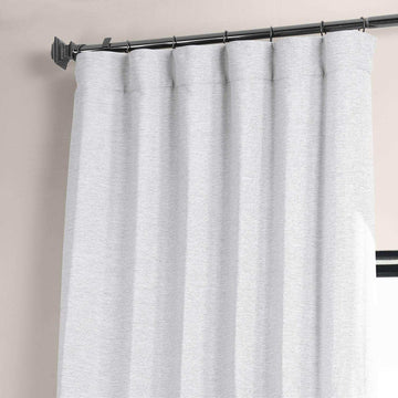Chalk Off-White Textured Bellino Room Darkening Curtain