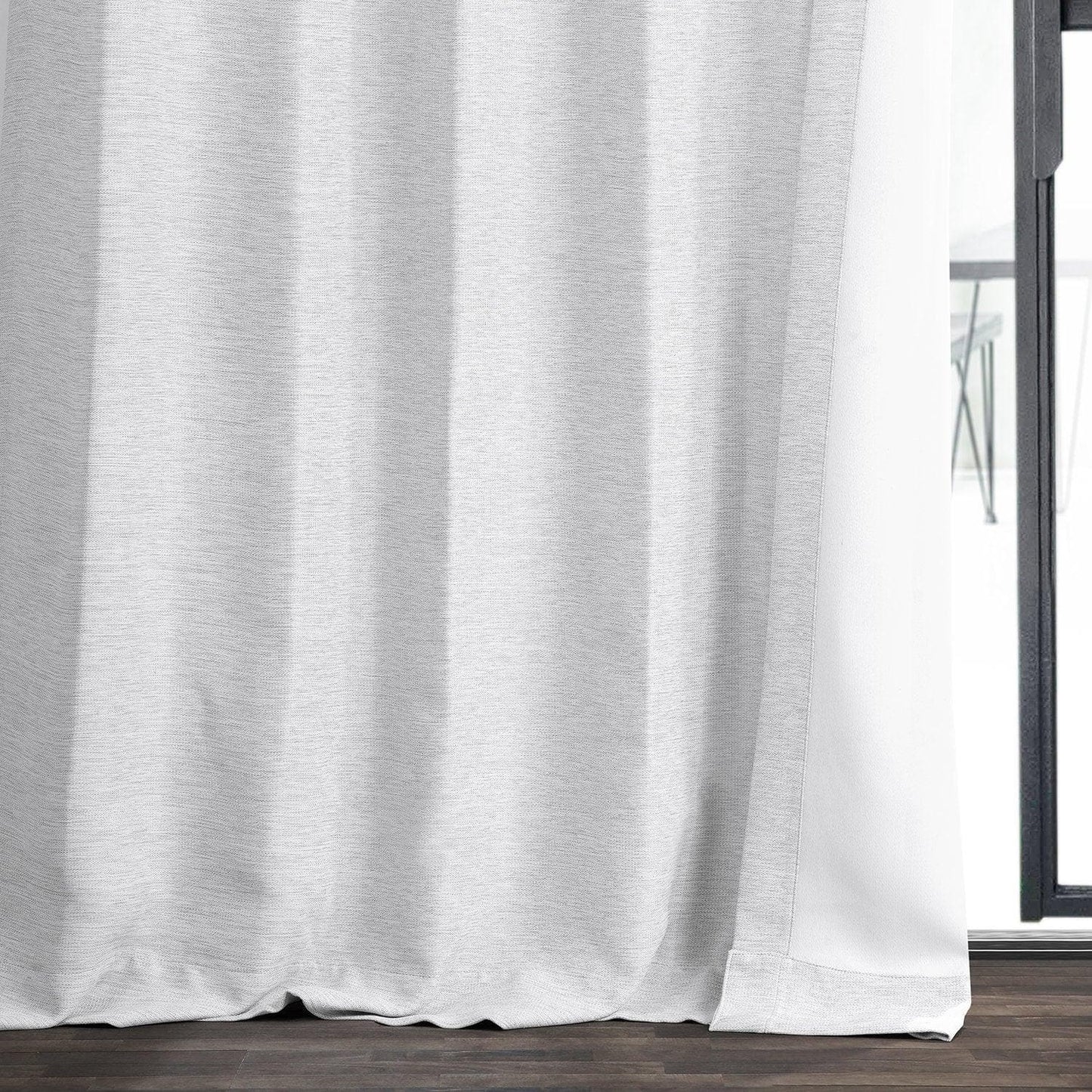 Chalk Off-White Textured Bellino Room Darkening Curtain