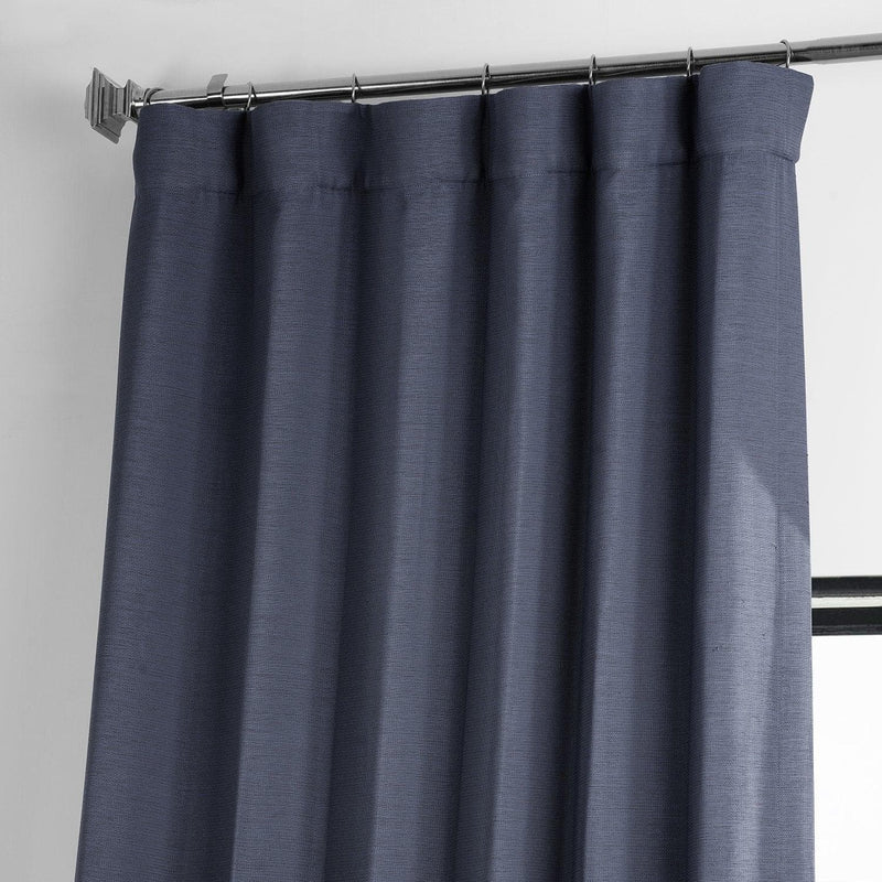 Wild Blue Textured Bellino Room Darkening Curtain