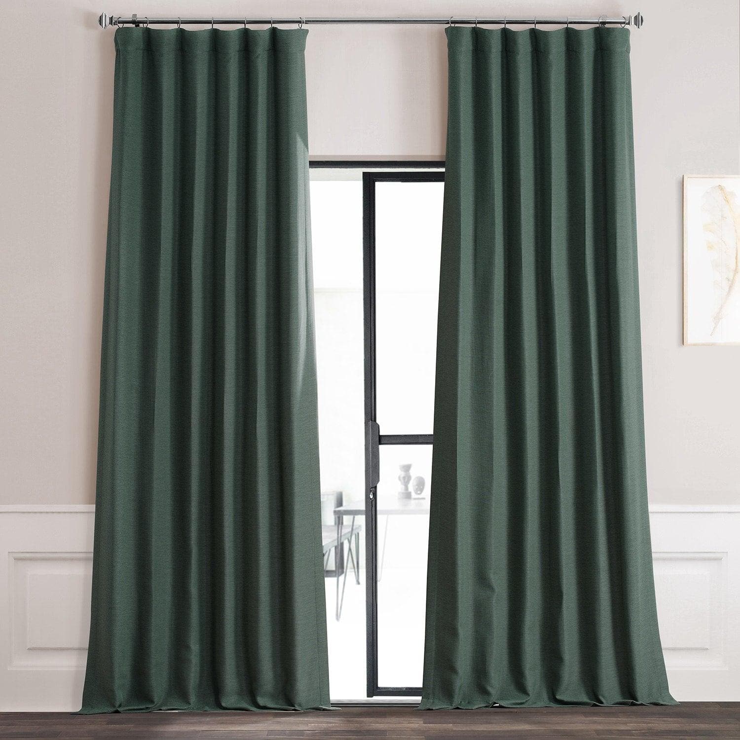 Pine Forest Textured Bellino Room Darkening Curtain
