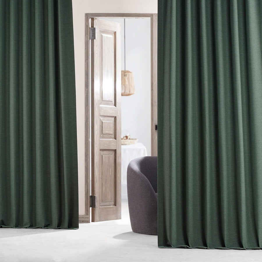 Pine Forest Textured Bellino Room Darkening Curtain
