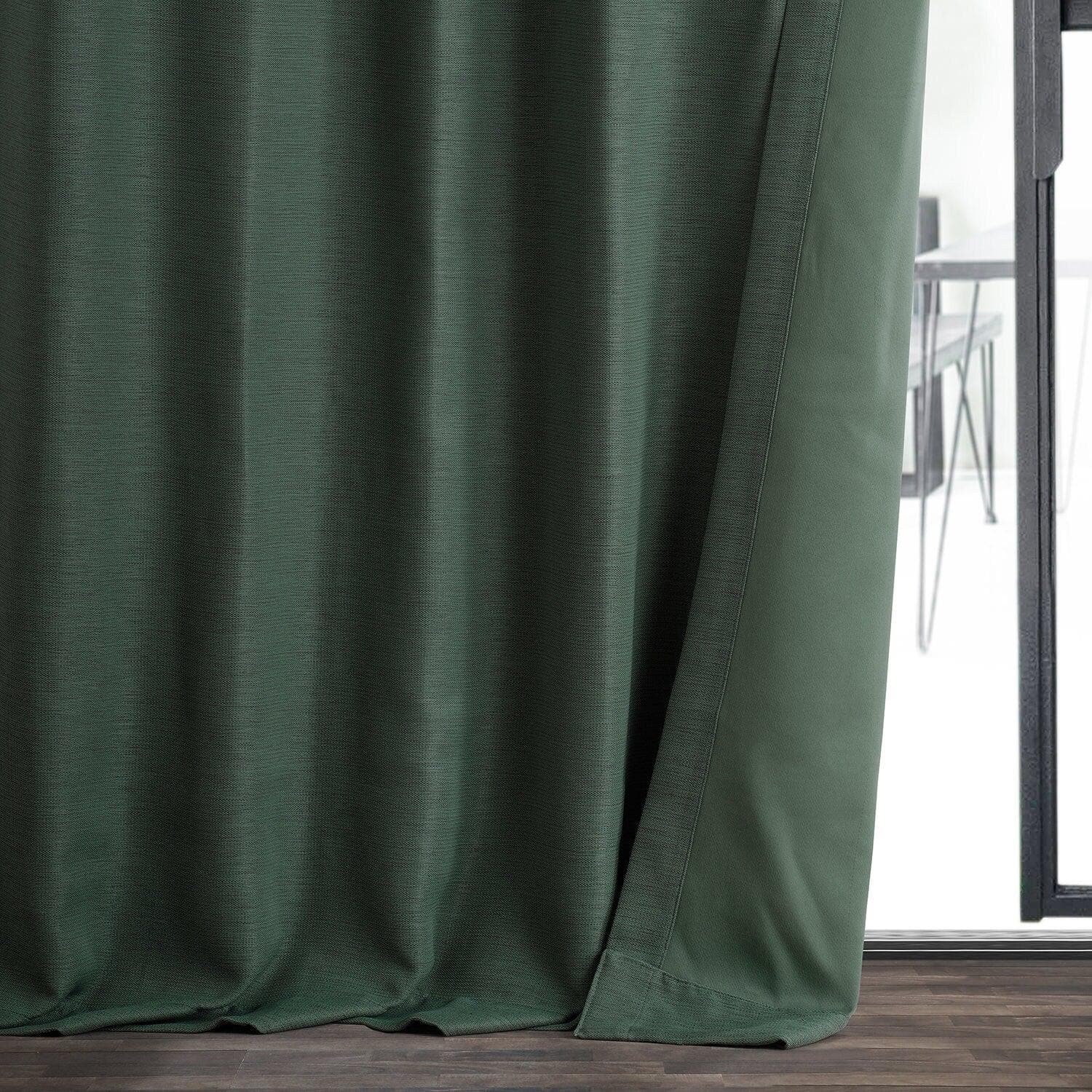 Pine Forest Textured Bellino Room Darkening Curtain