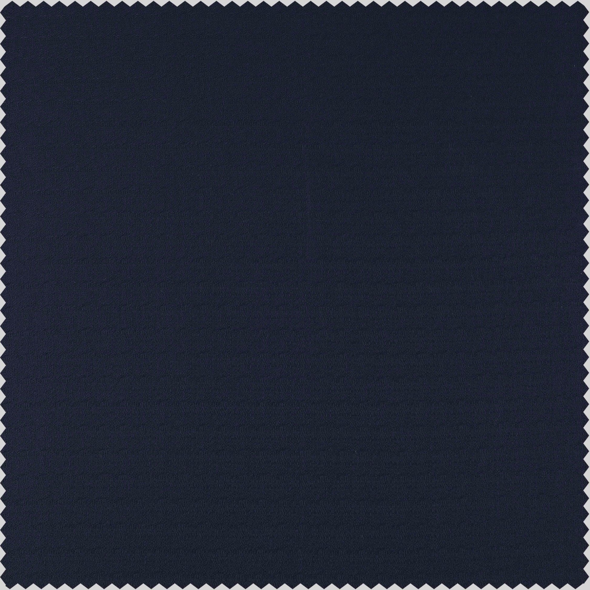 Elegant Navy Textured Cotton Bark Weave Swatch - HalfPriceDrapes.com