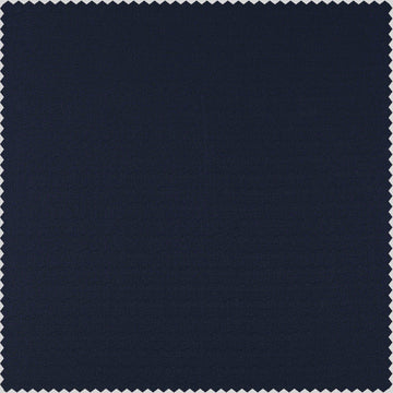 Elegant Navy Textured Cotton Bark Weave Swatch - HalfPriceDrapes.com