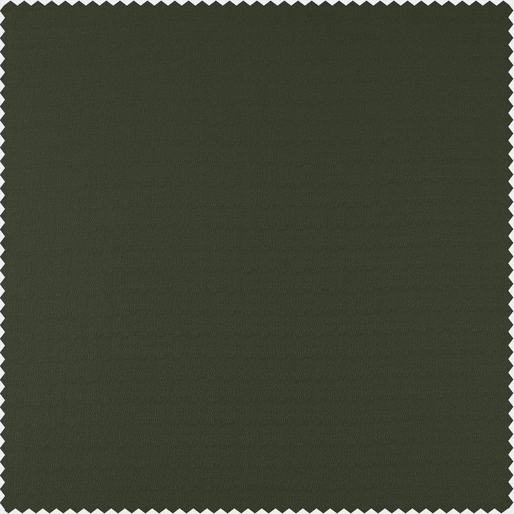 French Green Textured Cotton Bark Weave Swatch - HalfPriceDrapes.com