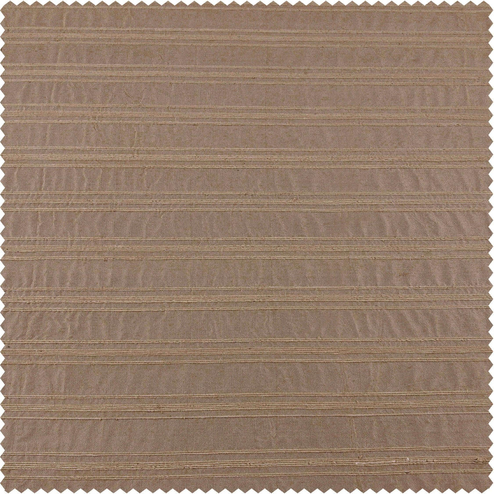 Chai Tea Taupe Striped Hand Weaved Cotton Swatch - HalfPriceDrapes.com