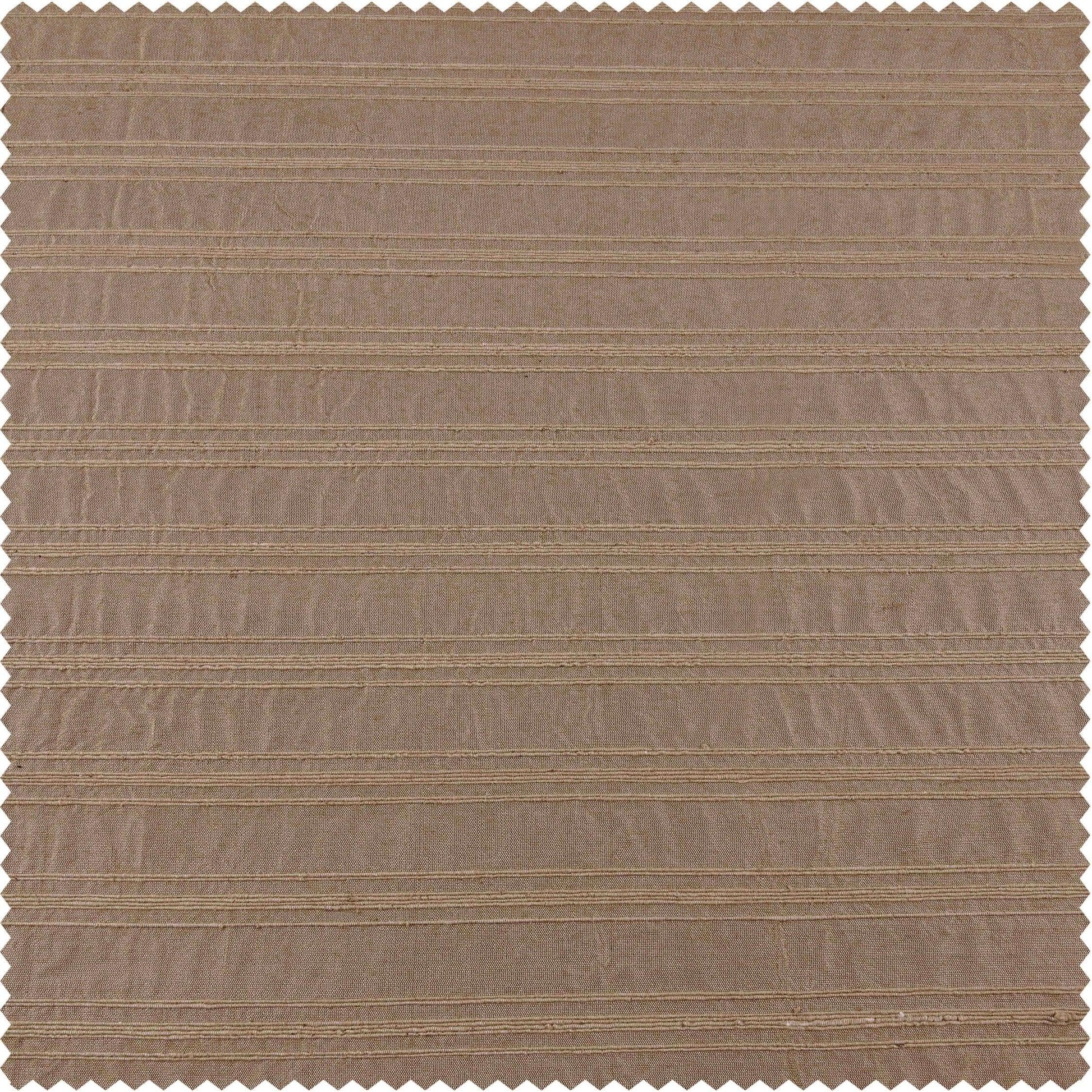 Chai Tea Taupe Striped Hand Weaved Cotton Swatch - HalfPriceDrapes.com